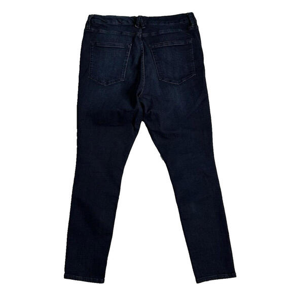 Good American Good Legs Womens 15 High Rise Dark Wash Skinny Jeans Blue224 Denim - Picture 2 of 5